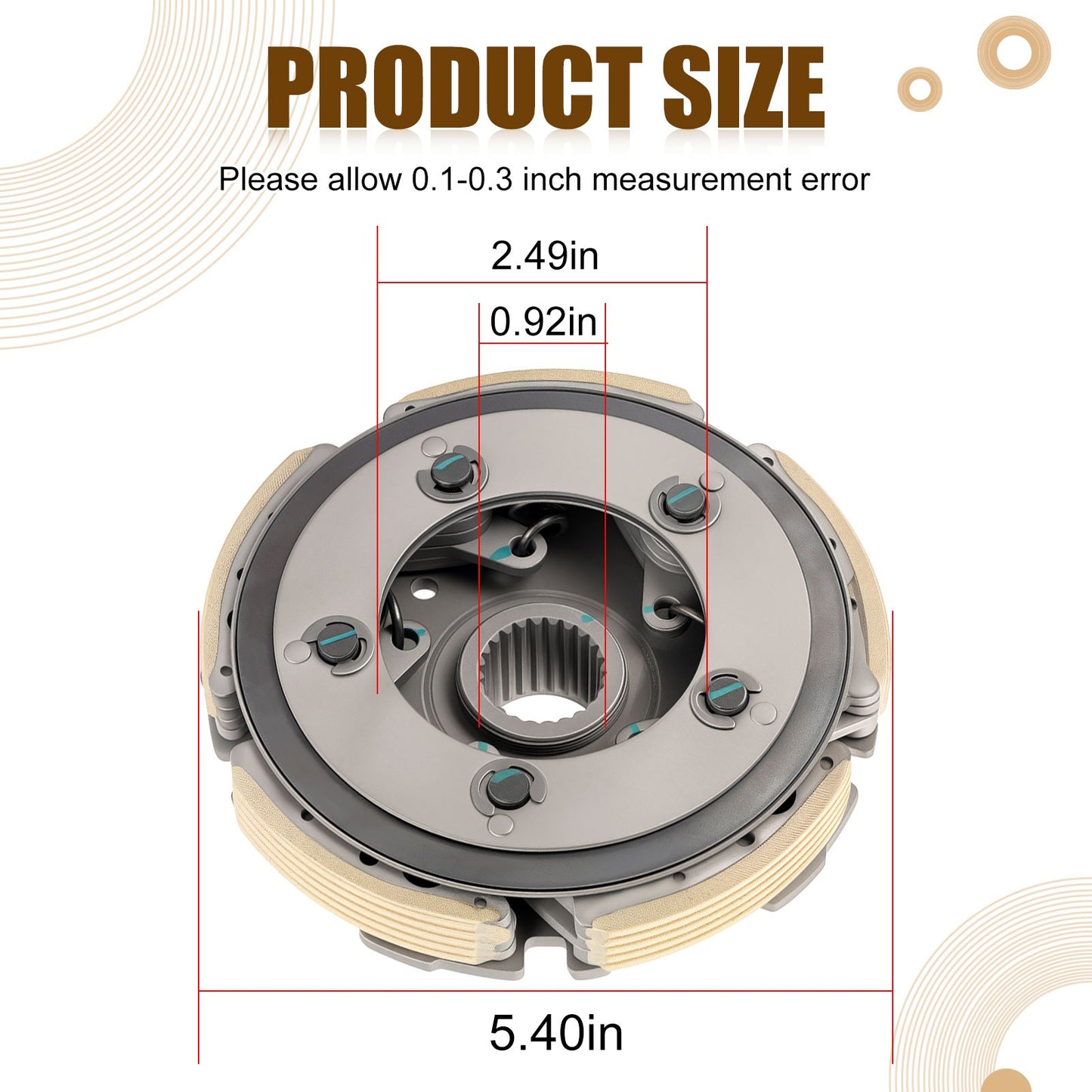 Wet Clutch Centrifugal Carrier Assembly for Honda Fourtrax 300 (1988–2000)