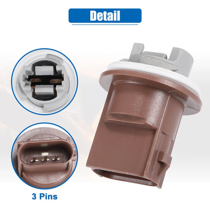 2X Parking Turn Signal Brake Tail Light Bulb Socket Gray for Ford F-150 F-250 (1997–2003)