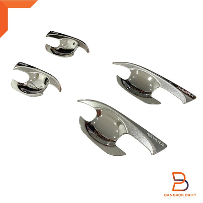 Chrome 4 Door Handle Cover Insert Trim for Nissan Navara NP300 (2015-2019)