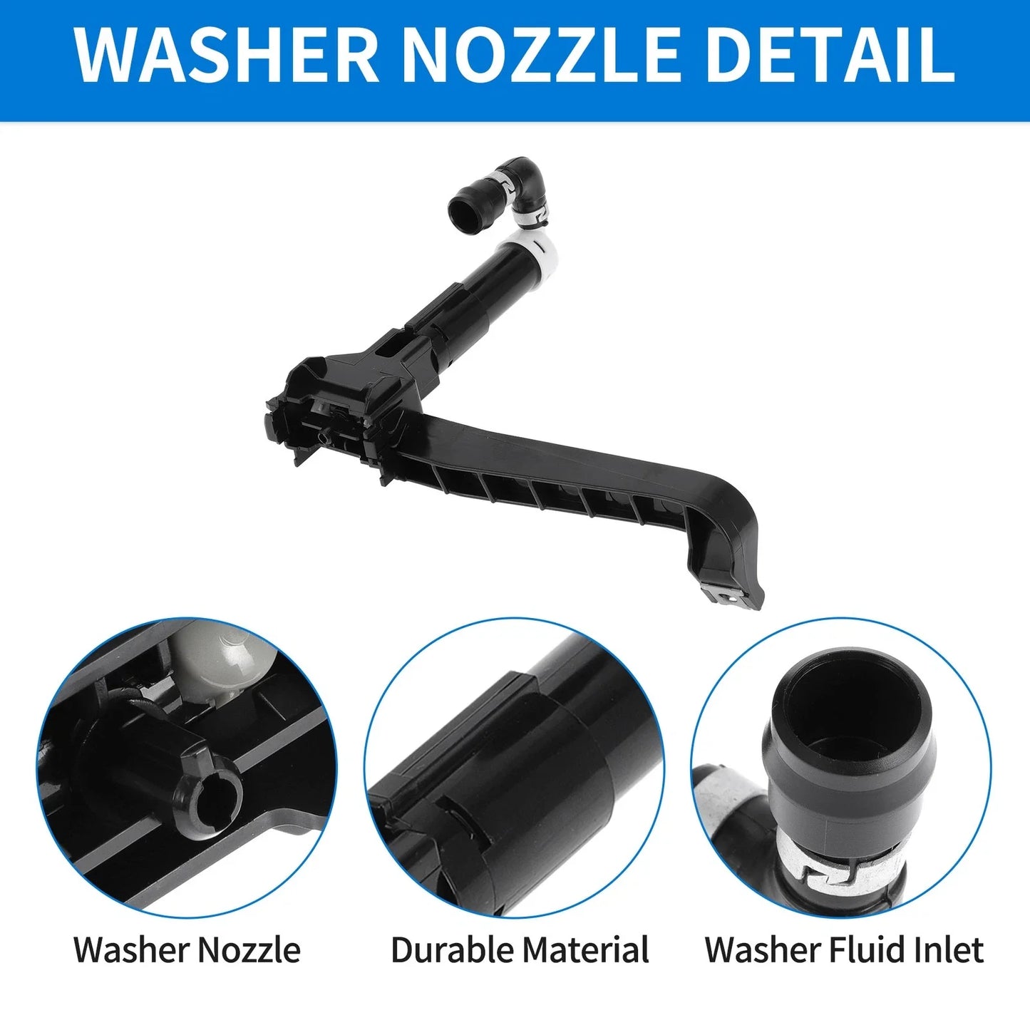 Front Driver Side Headlight Washer Nozzle for Lexus IS250 (2009-2010)