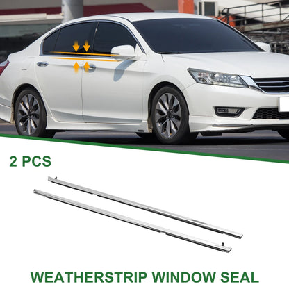 2 x Rear Weatherstrip Window Seal for Honda Accord (No. 72910SDAA01)