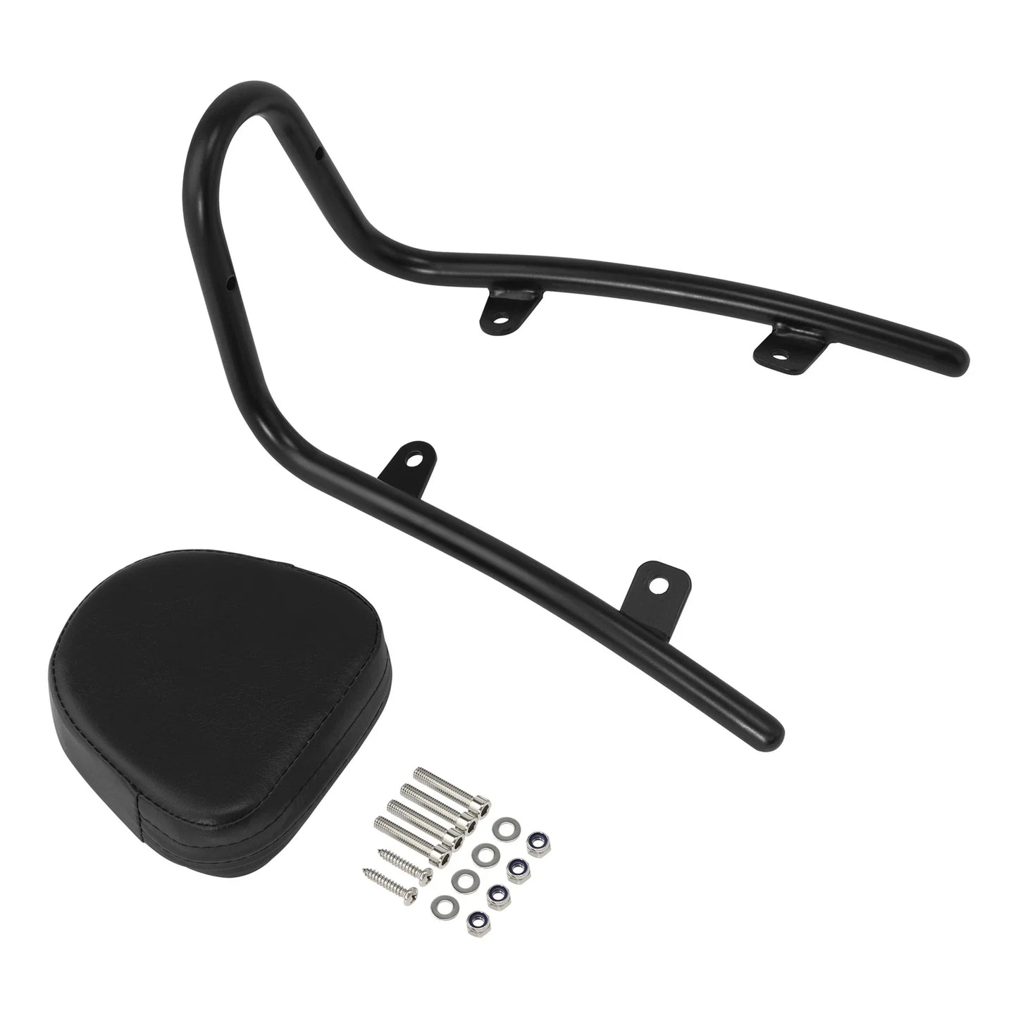 Black Sissy Bar Backrest Pad for Honda Fury VT1300CX (2010-2025)