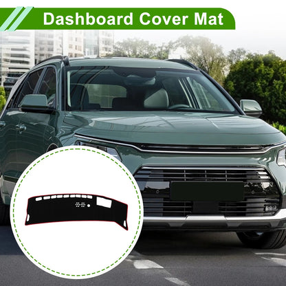 Dashboard Cover for Kia Niro (EV/PHEV/HEV) (2023–2025) Polyester Black Red