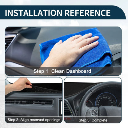 Dash Cover Mat for BMW 6 Series (2003-2010) Sun Protector Pad Black Blue