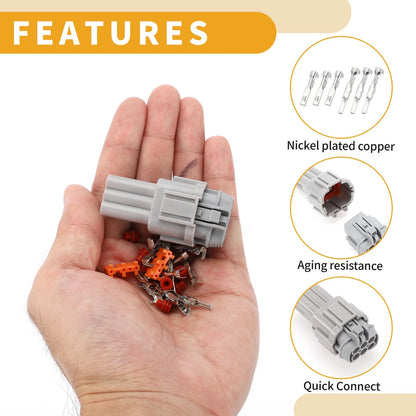 6 Pin Headlight Daytime Running Connector Plug for Nissan