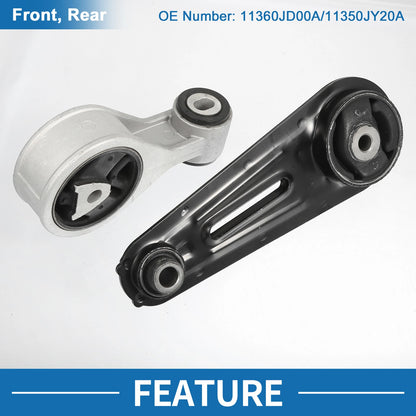Engine Motor Mount Set for Nissan Rogue 2.5L, Sentra 2.5L (2008–2015)