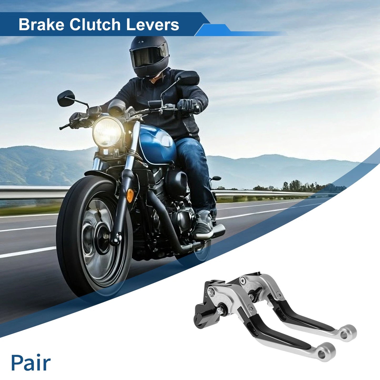 Adjustable Brake Clutch Levers for Kawasaki ER-5 (2004–2005) 1 Pair