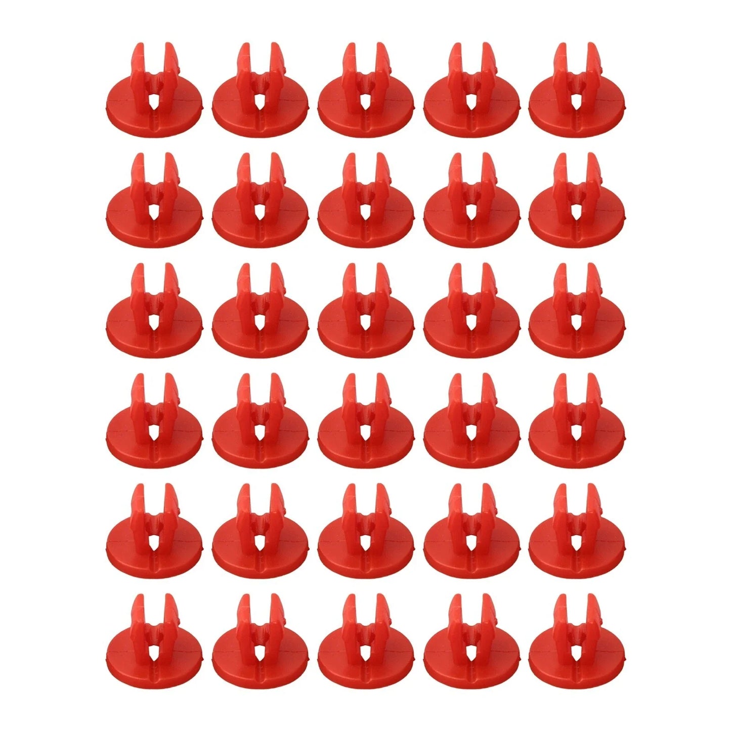 Under-Body Shield Nut Set 30 pcs Snap Red for Ford