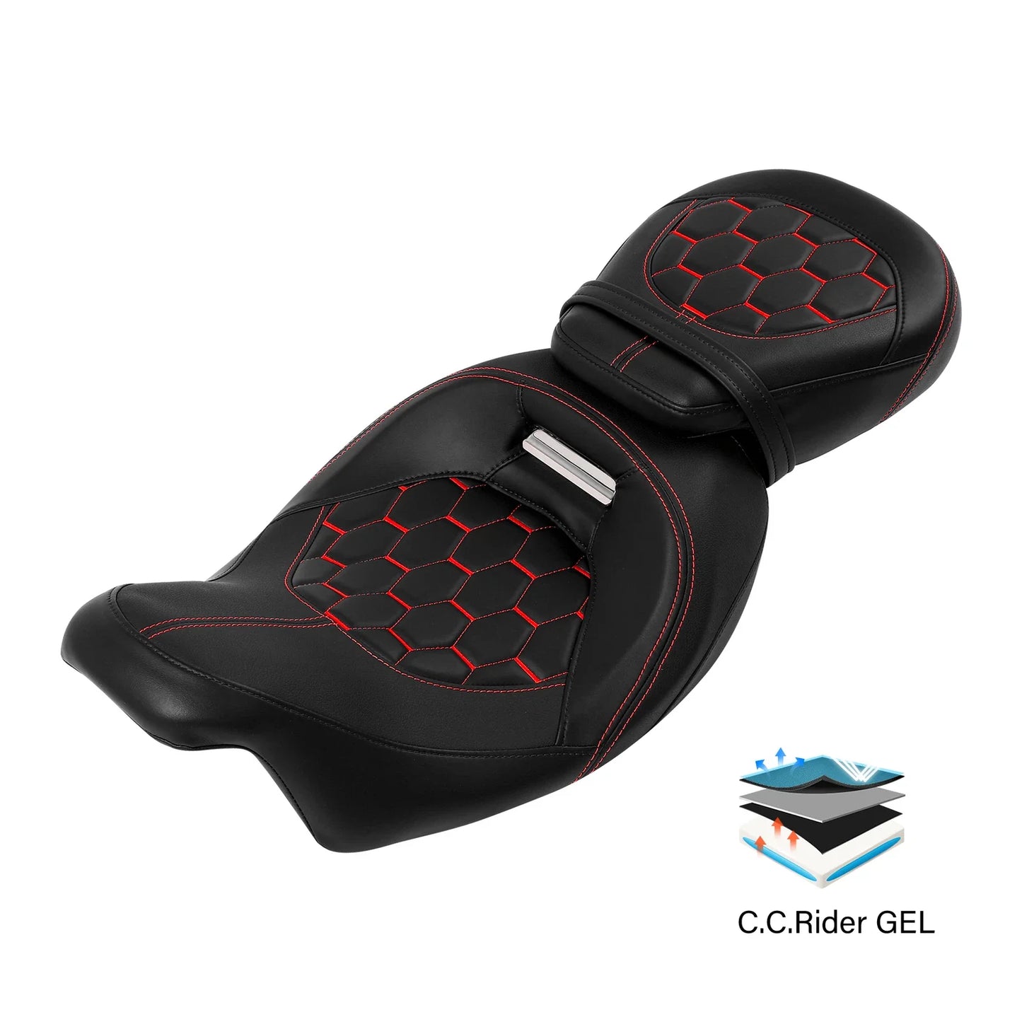 Gel Seats  Driver Passenger for Harley Electra Glide (2009-2023)