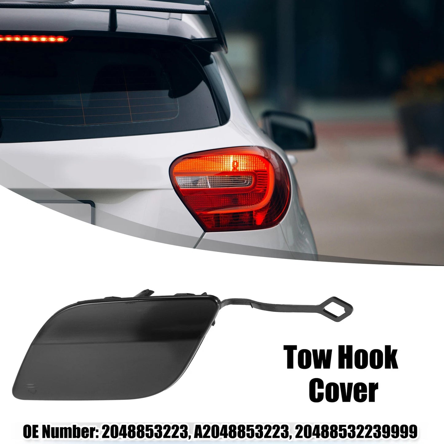 Tow Hook Eye Hole Cover for Mercedes-Benz GLK350, GLK250 (2010–2015)