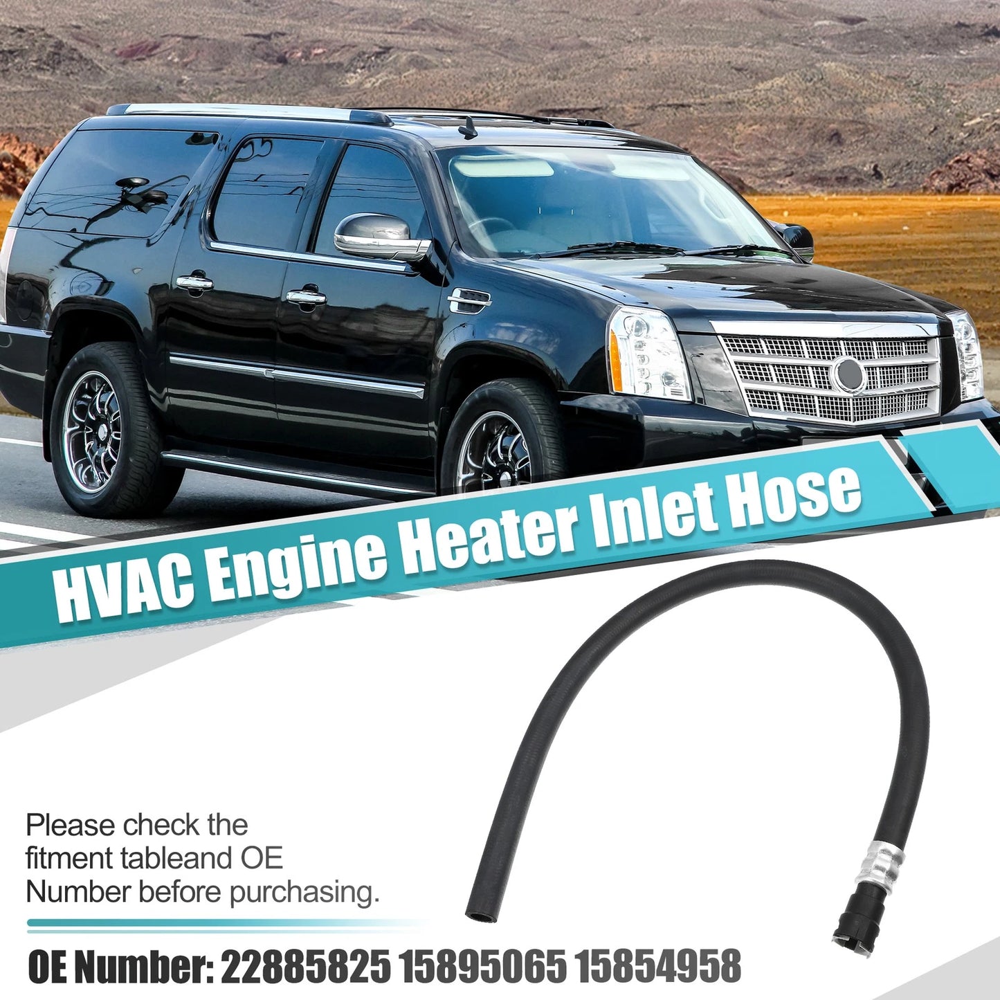 Inlet Heater Hose for Chevrolet Tahoe, Suburban, GMC Yukon (2000–2006)