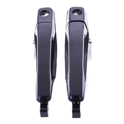 Set of 2 Outer Door Handles for Mitsubishi Lancer (2002–2007) Black