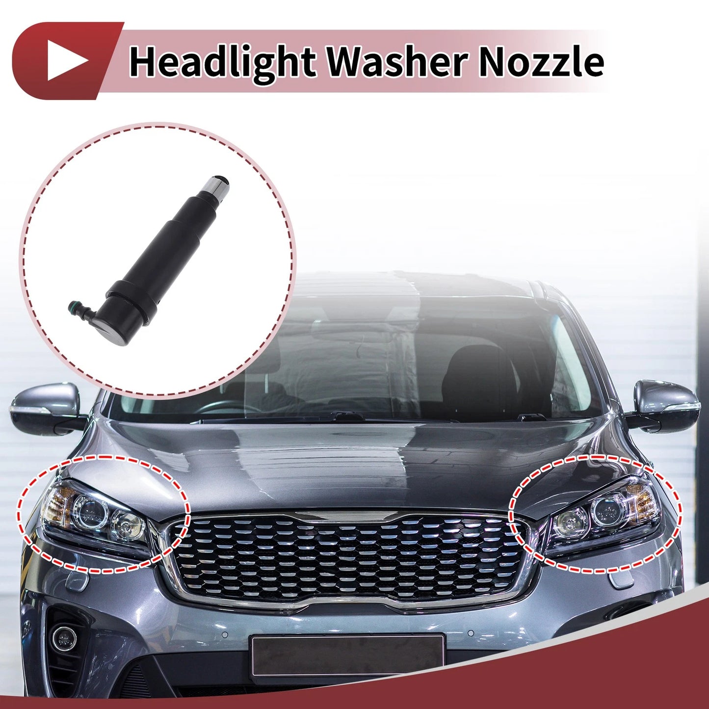 Headlight Washer Nozzle for Porsche 911 Carrera (2005–2008) No. 99762813301