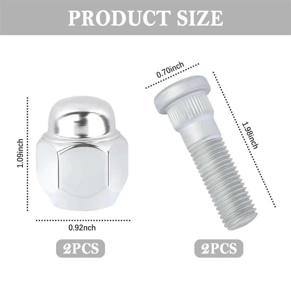 Wheel Stud Bolts for Hyundai Accent Elantra Santa Fe Azera Tiburon Kia Forte Rio