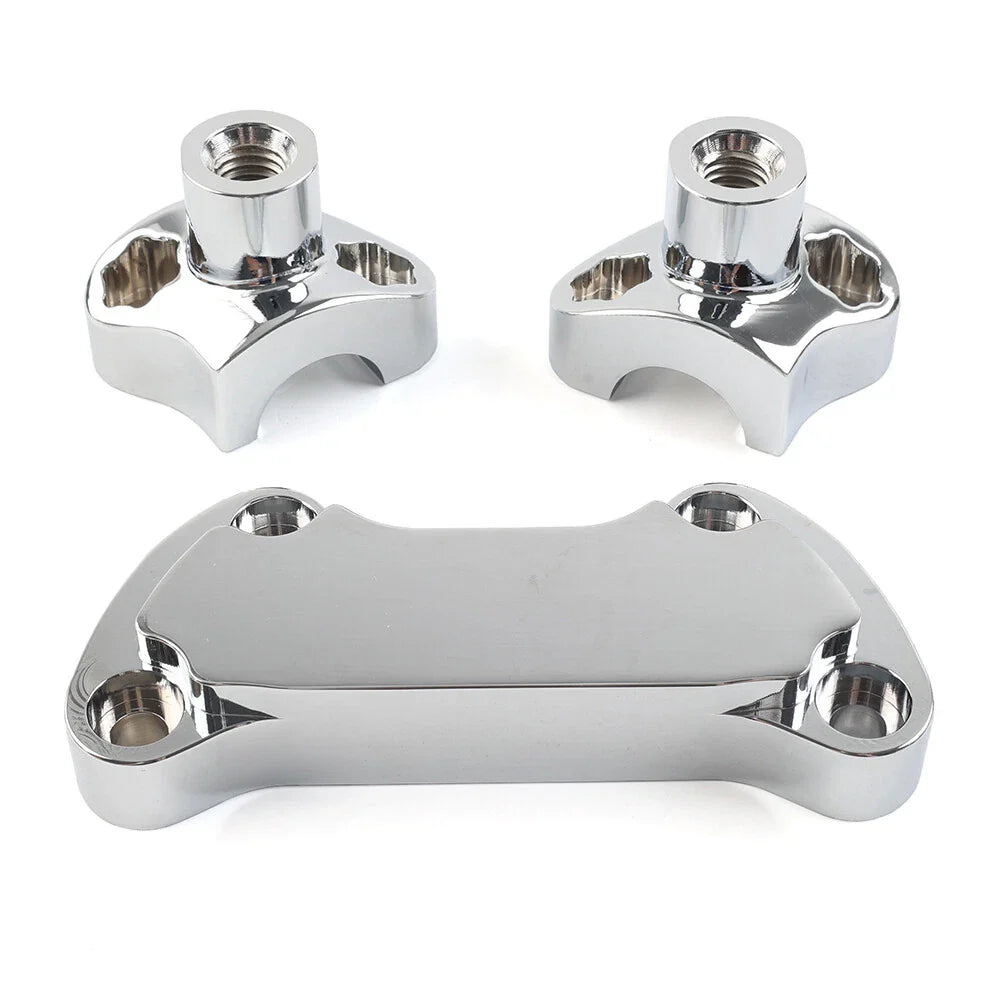 7" Handlebar Risers Top Clamp for Harley Dyna Softail Sportster