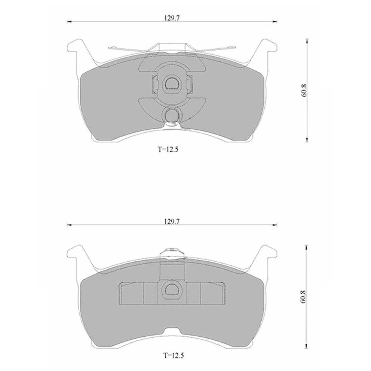 Rear Disc Brake Pad Set for Ford Fairlane (1988–1994)