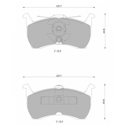 Rear Disc Brake Pad Set for Ford Fairlane (1988–1994)