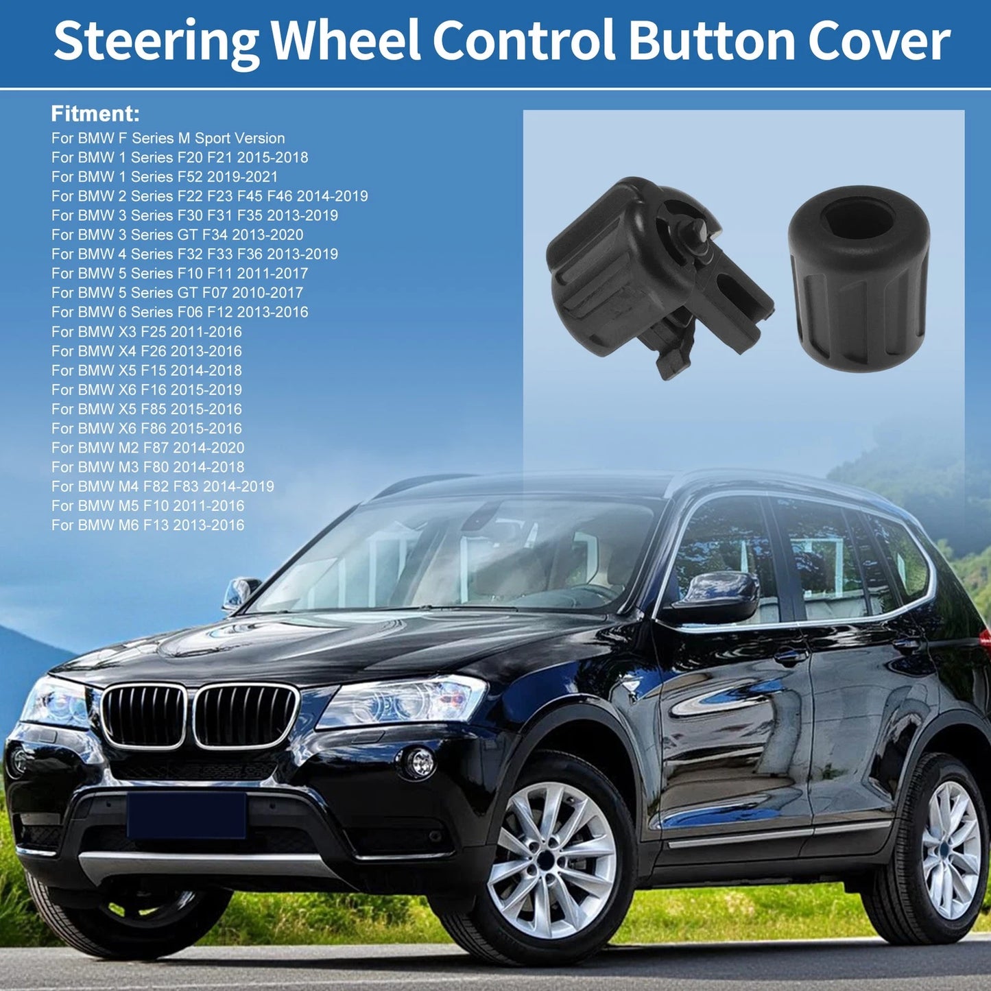 Steering Wheel Button for BMW F Series M Sport (No. 61317849411)