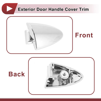 Exterior Door Handle Cover Trim No. 6922733060 for Lexus LS460 (2007–2017) Silver Tone