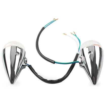 Clear Motorcycle Front Rear Turn Signal Lights for Yamaha XV1900 (2006-2013)