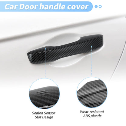 Door Handle Cover Protector for Honda Civic Accord (2023–2025) Carbon Fiber Black
