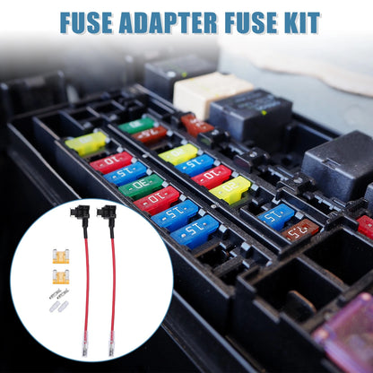 32V Low Profile Mini Fuse Adapters with 5A Fuses for Car (Various Years)