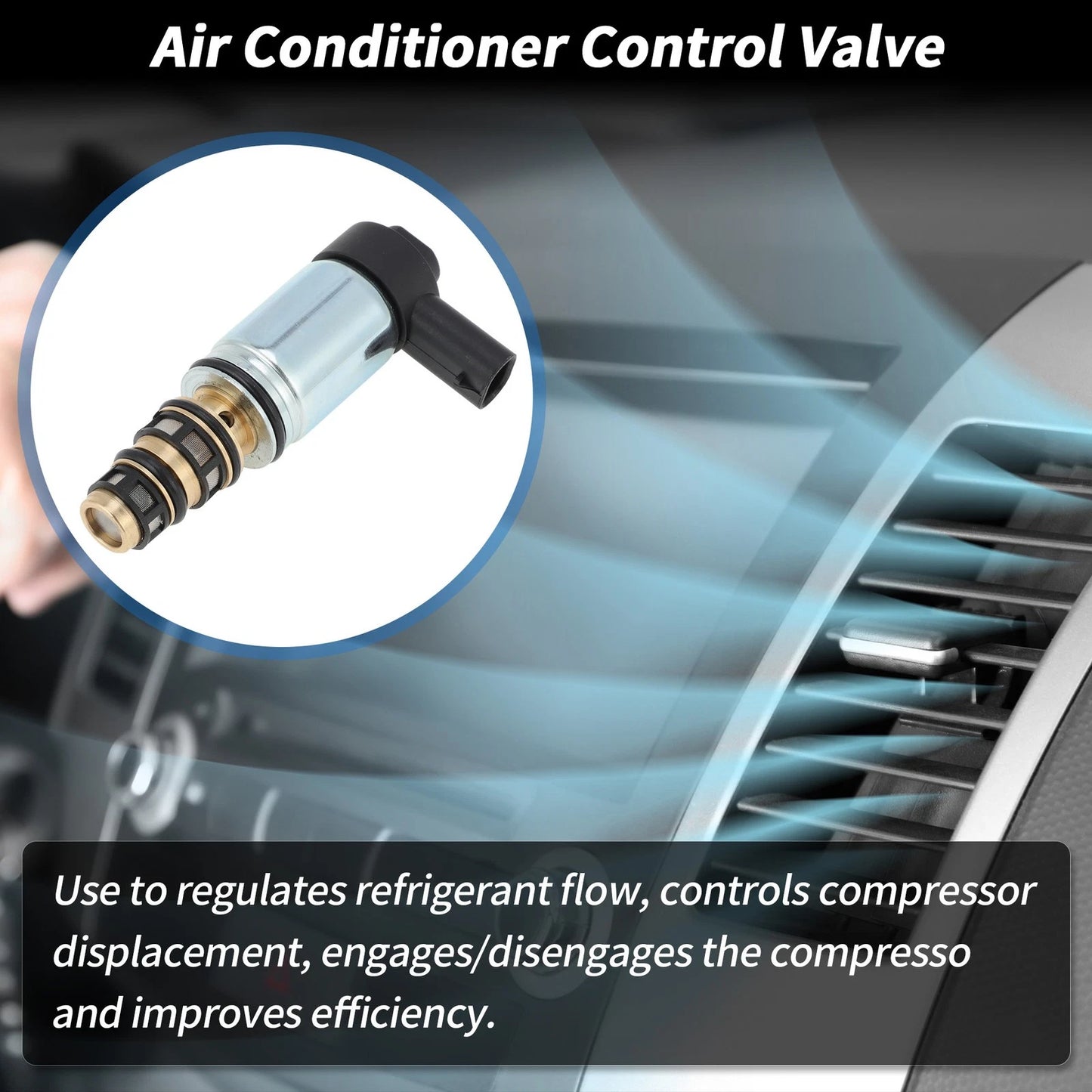 AC Compressor Control Solenoid Valve No. 10557C for Chevrolet GMC Honda