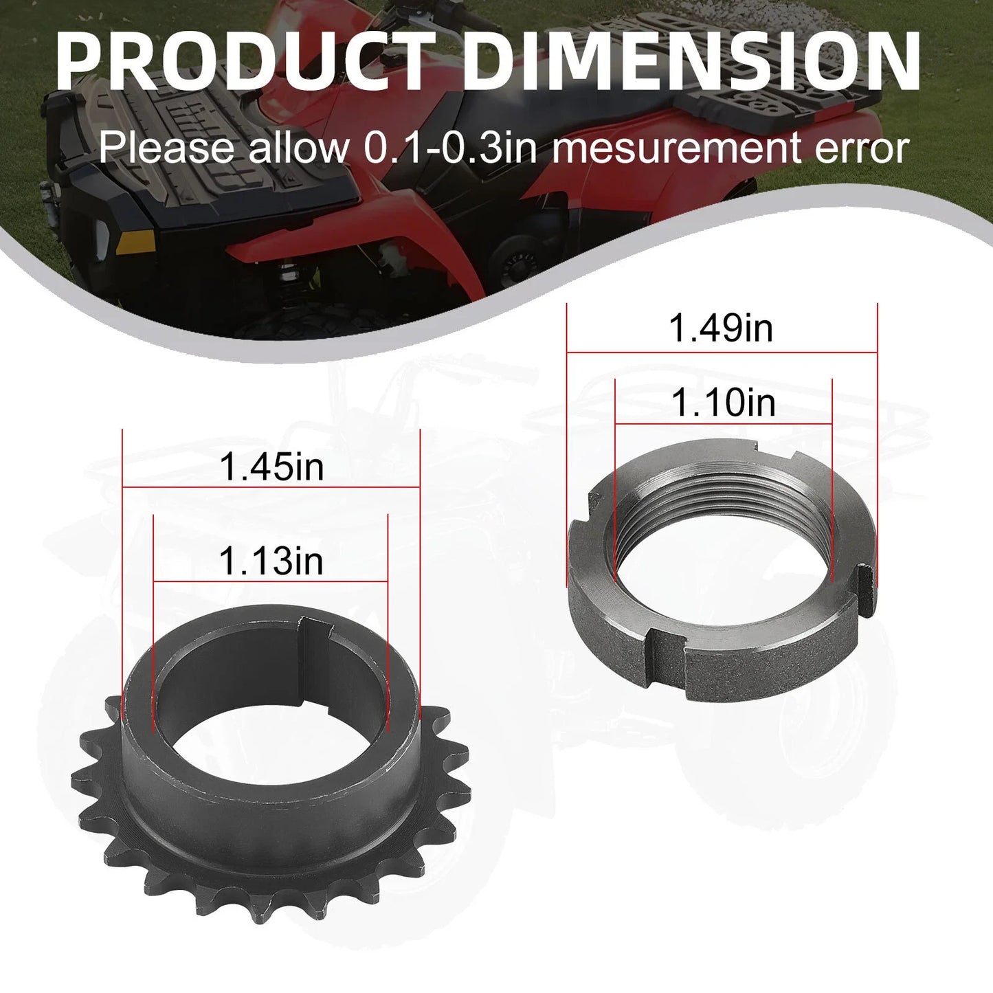 Crankshaft Timing Gear Sprocket for Polaris Scrambler 500 (1997-2012)