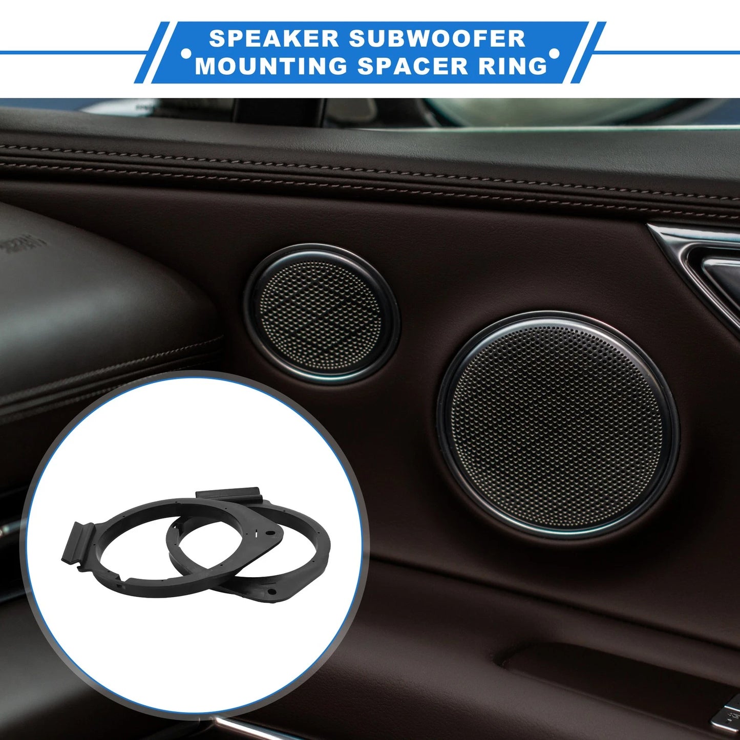 2X Speaker Spacer Ring Adapter for Hummer H2 (2003–2009) 6.5''