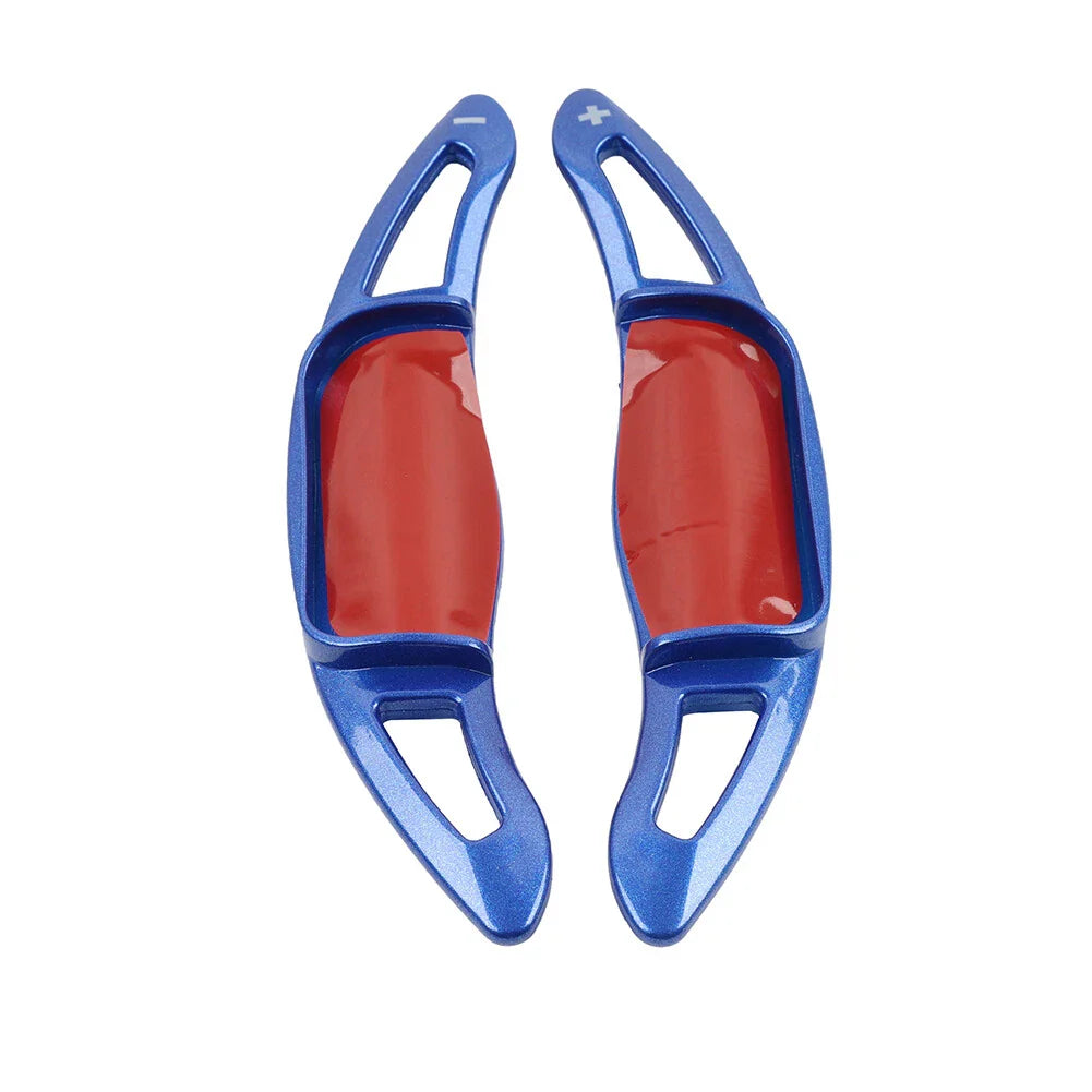 Blue Steering Wheel Paddle Shifter Extensions for Toyota Camry Corolla Avalon