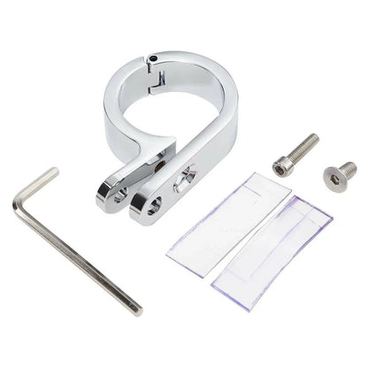 1 1/4" Chrome Universal Handlebar Mounts Clamp Clock for Harley Suzuki