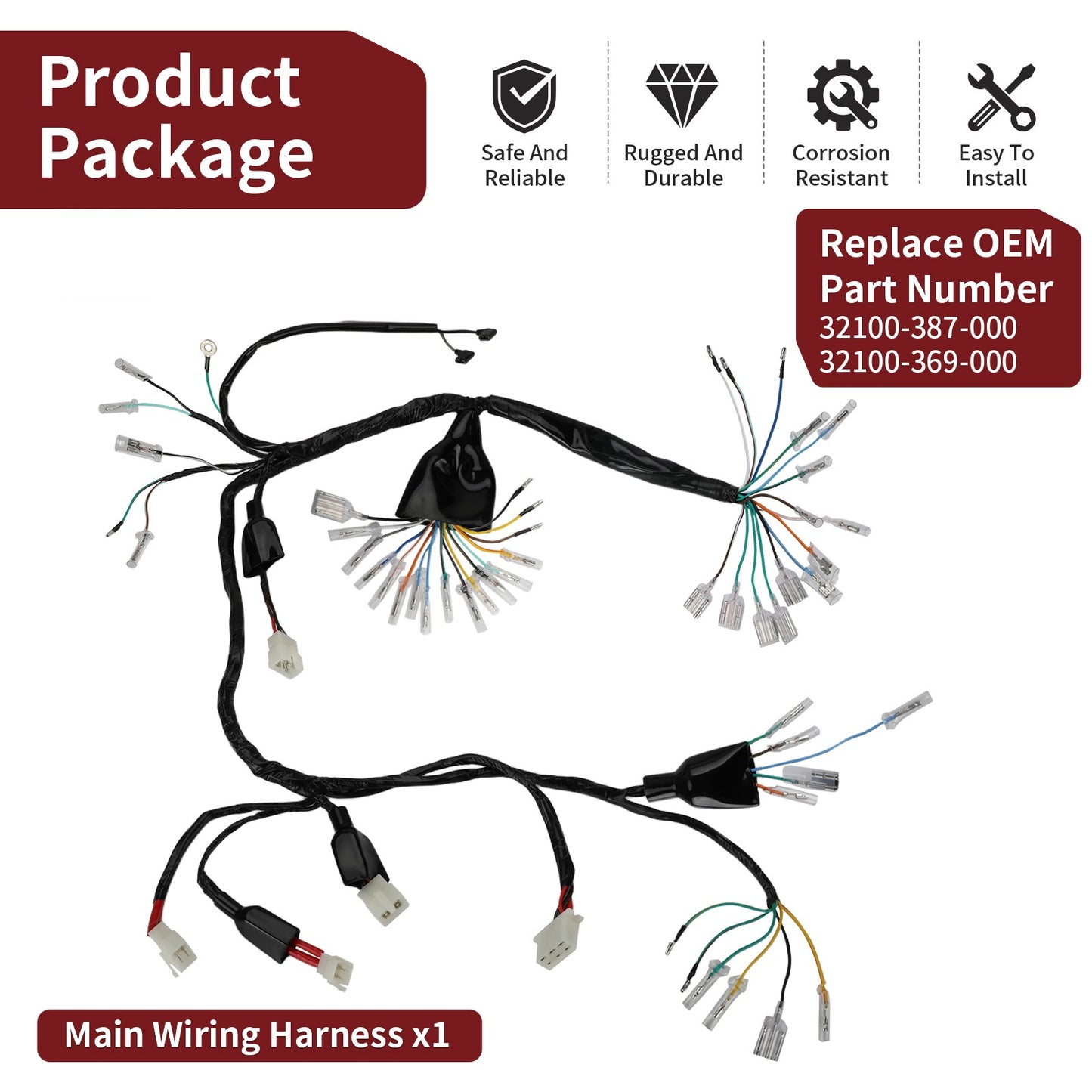 Wiring Harness for Honda CB360/CL360 (1974–1976)