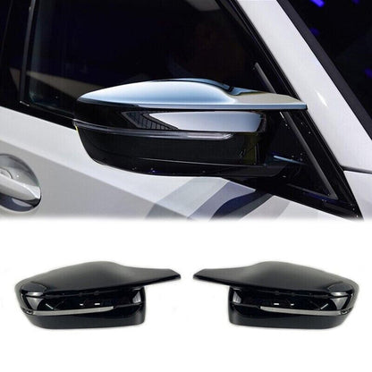 M Style Side Mirror Cover Caps for BMW 3 Series G20 G30 (2019–2023) Glossy Black