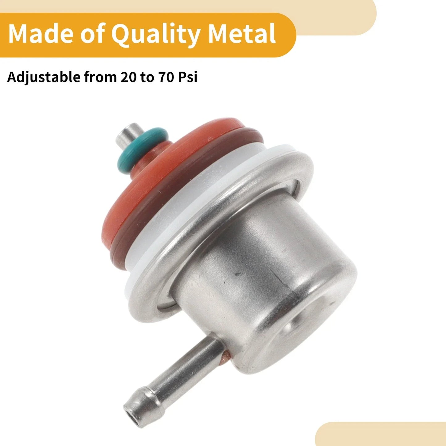 Fuel Pressure Regulator for Chevrolet Silverado 1996-2001 Metal 20-70 Psi