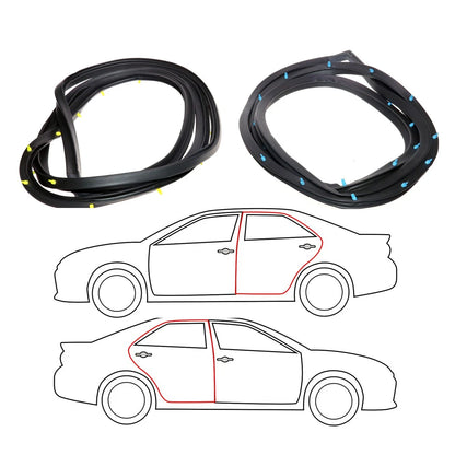 Rear Door Weatherstrip Rubber for Mazda Familia 323 GLC (1977–1980)