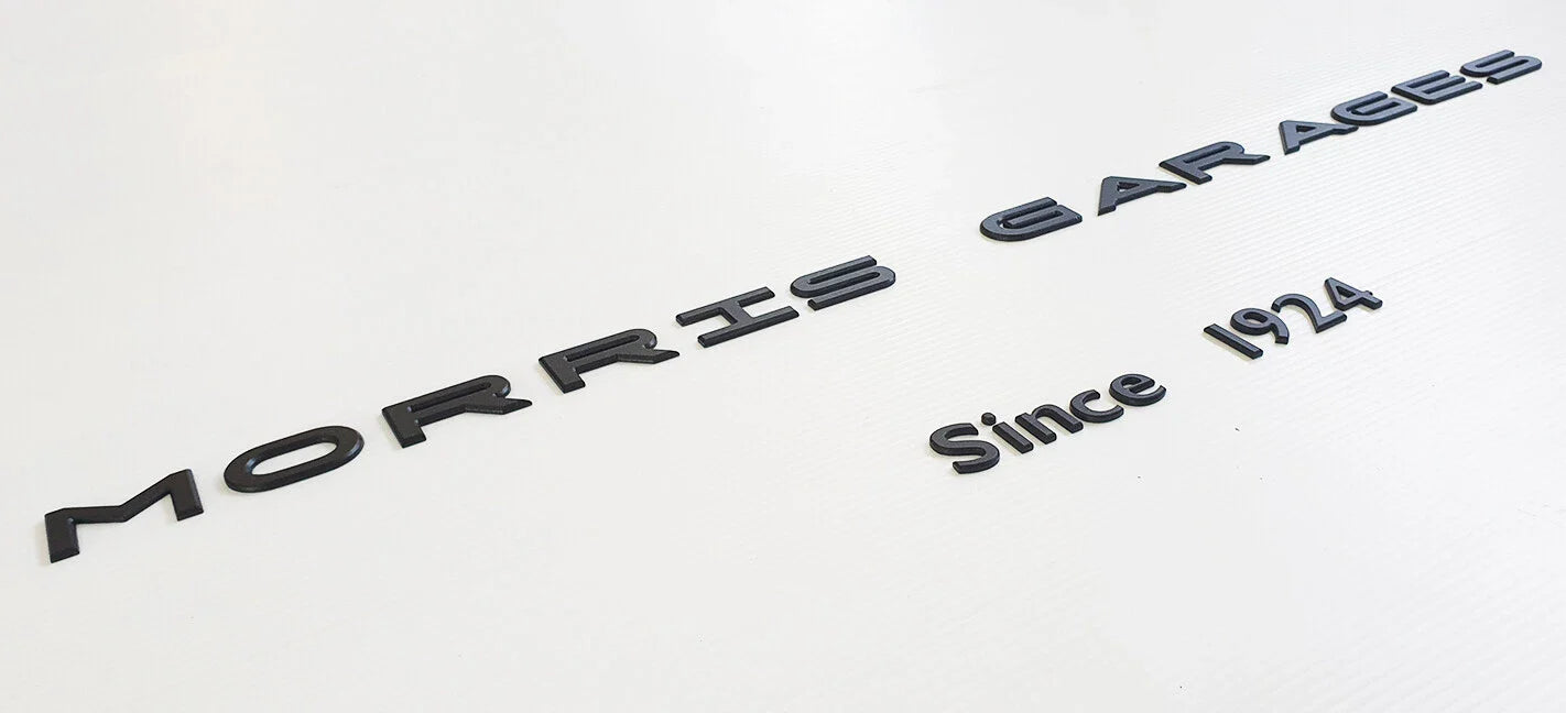 3D Acrylic Logo Emblem Badge for MG Matte Black (Since 1924)