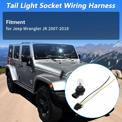 Tail Light Socket Wiring Harness for Jeep Wrangler JK (2007–2018) No. 68004166AC