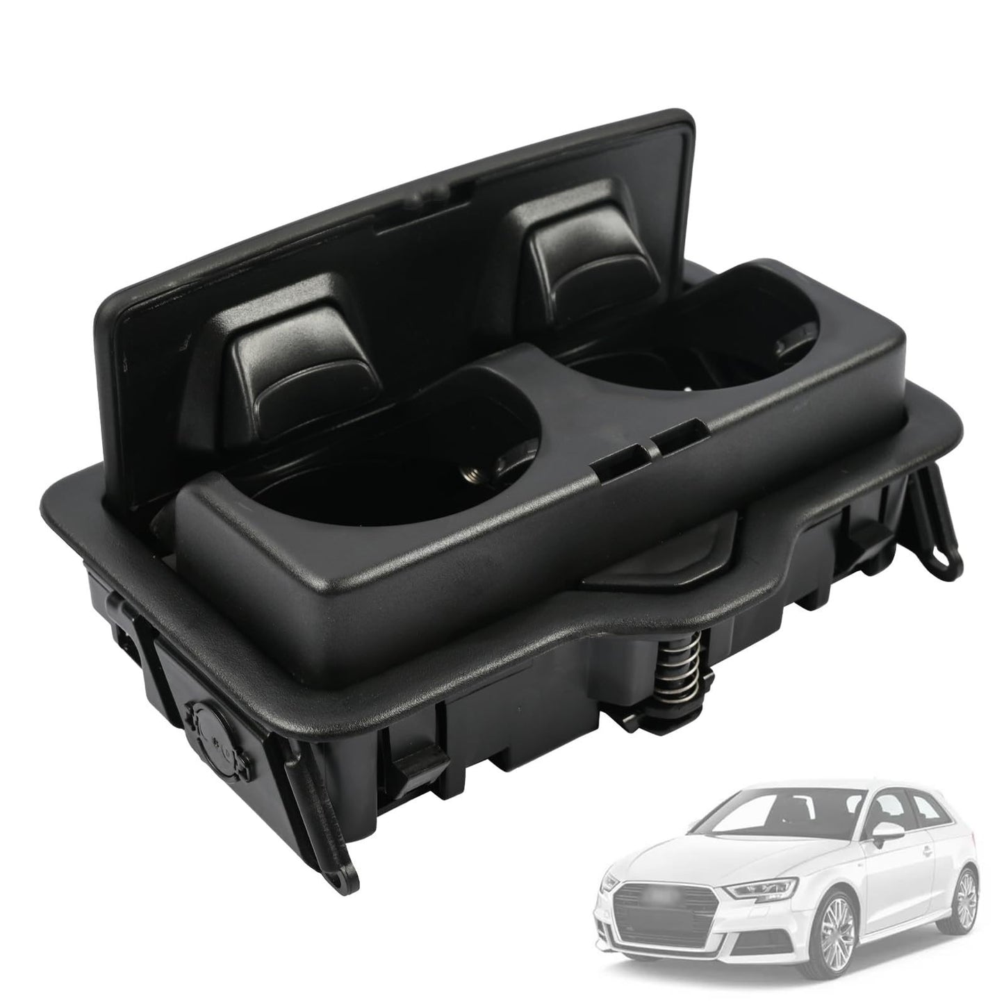 Rear Seat Armrest Cup Holder for Audi Q2 Q3 Q5 Q7 SQ7 Q8 (2016–2026)