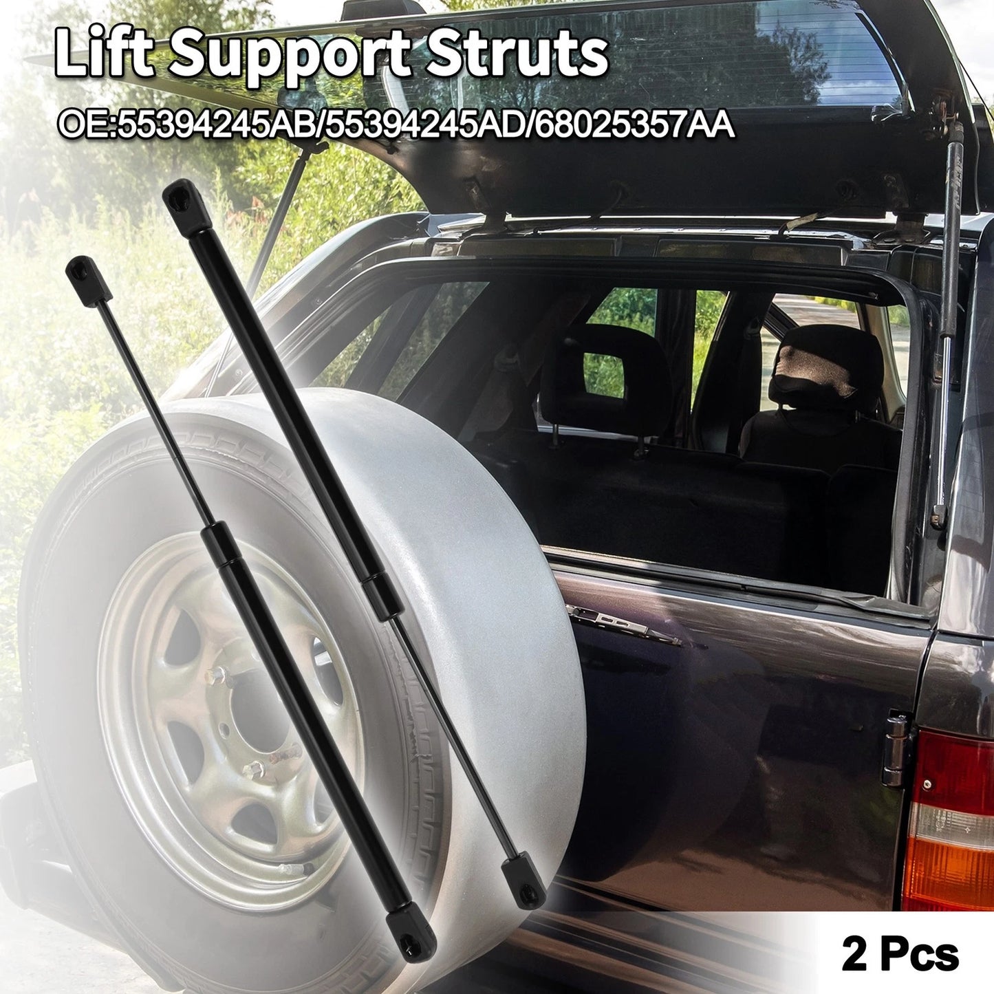 Rear Window Lift Supports Struts for Jeep Grand Cherokee WK/WH (2005–2010)