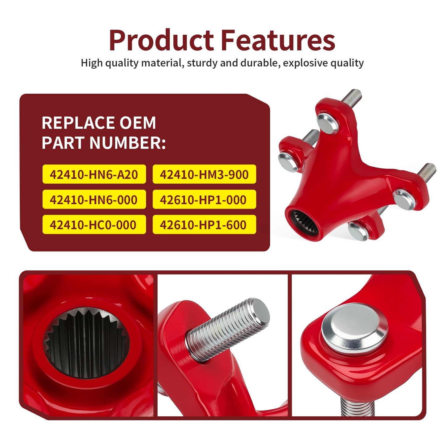 Rear Wheel Hub for Honda Sportrax TRX250EX TRX300EX TRX400EX (2001–2008)