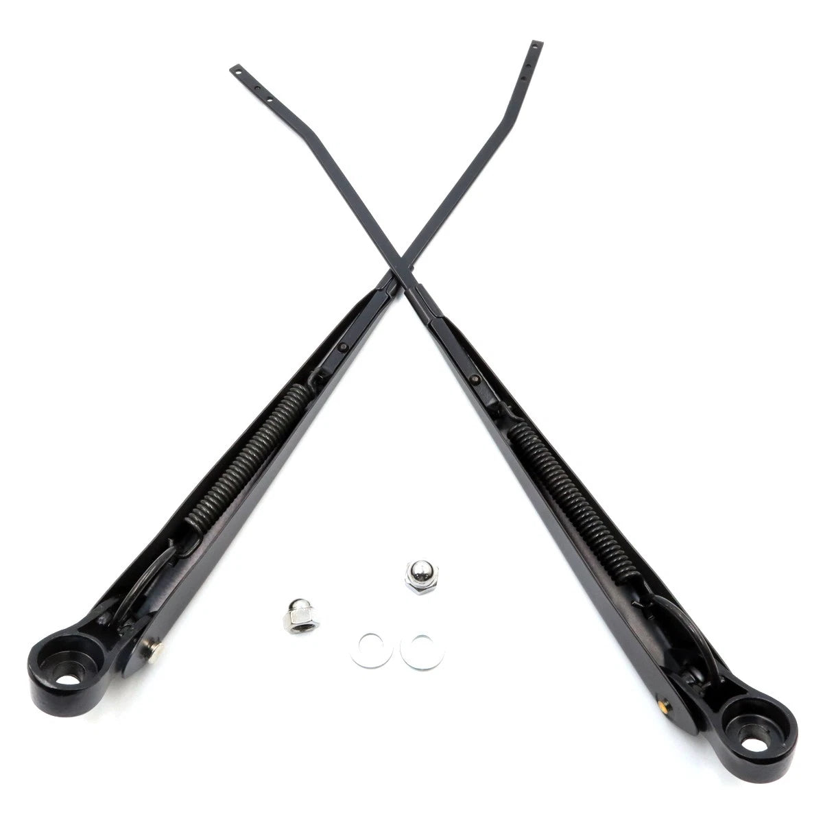 RHD Black Windshield Wiper Arm Pair for Toyota Corolla Sedan (1970–1982)