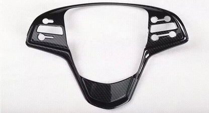 Carbon Fiber Steering Wheel Button Panel Trim for Cadillac ATS-V (2013-2019)