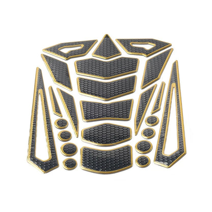 Gold Motorcycle Oil Fuel Tank Pad Cover Guard Protector Decal Sticker