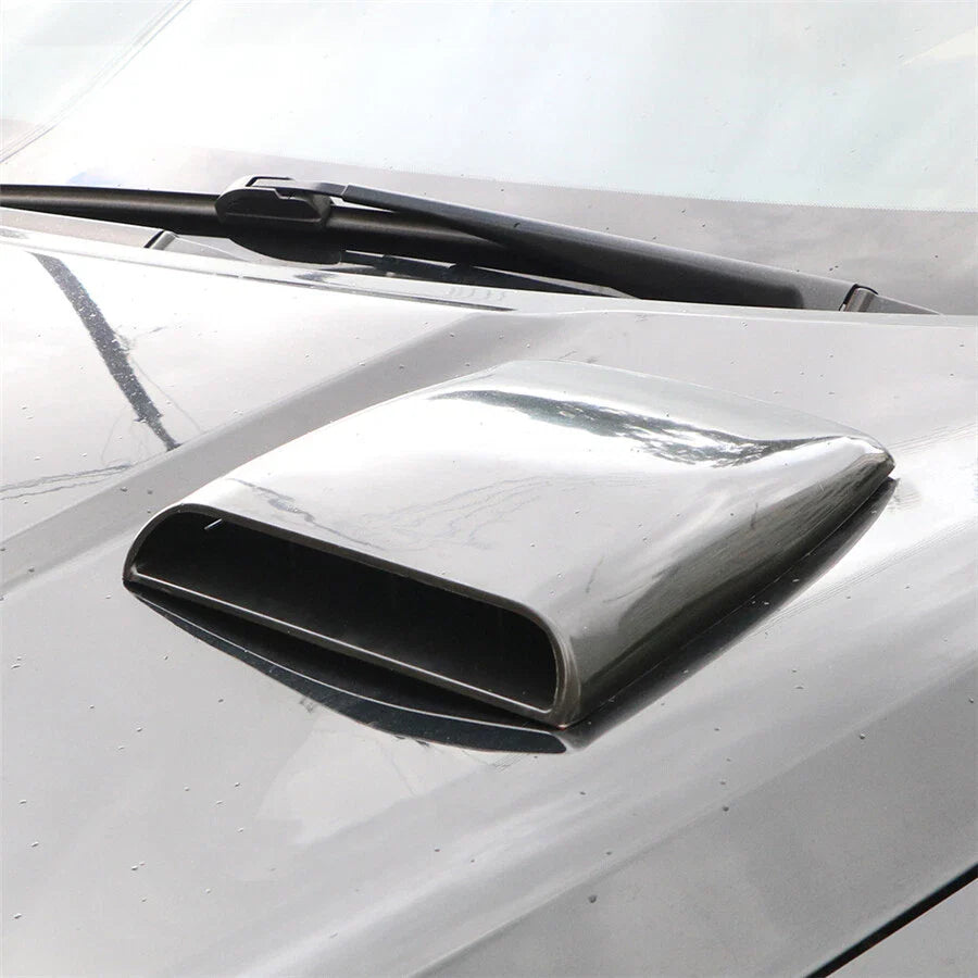 Glossy Black Bonnet Hood Scoop Air Flow Vent Cover for Car (1Pcs)