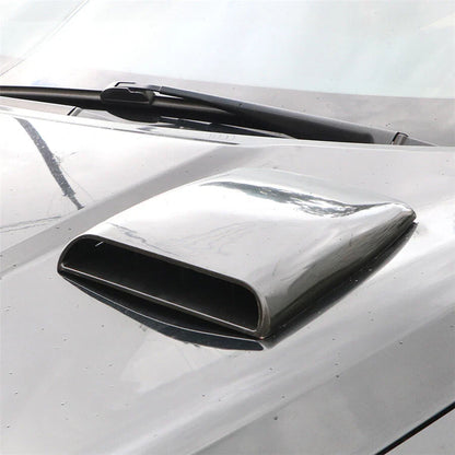 Glossy Black Bonnet Hood Scoop Air Flow Vent Cover for Car (1Pcs)