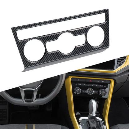 Decorative Carbon Fiber Trim for VW T-Roc Air Conditioning Knobs (2017–2023)
