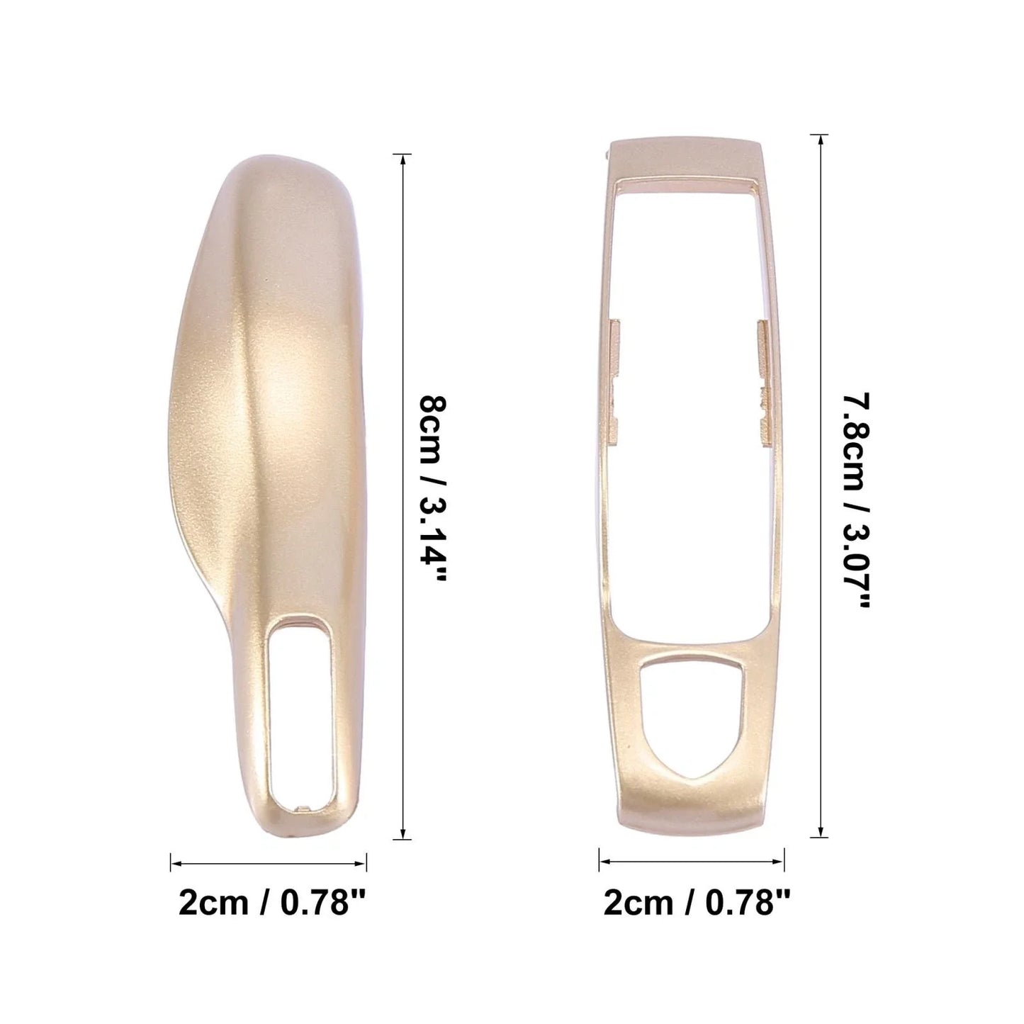 Gold Tone Car Remote Key Cover Fob Case for Porsche Cayenne Panamera (2003-2023)