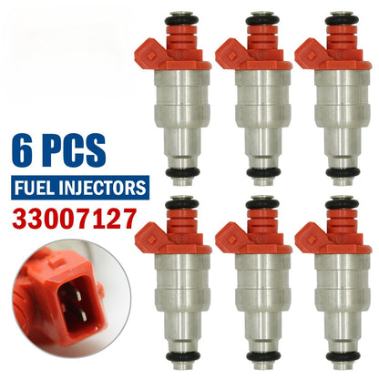 Set of 6 Fuel Injectors for Jeep Wrangler Cherokee YJ (1987–1998) I6 4.0L