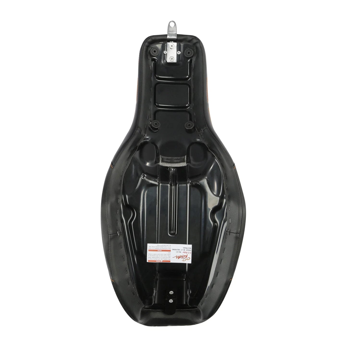 Black Brown Rider Passenger Seat for Harley Dyna Low Rider FXDL (2006-2017)