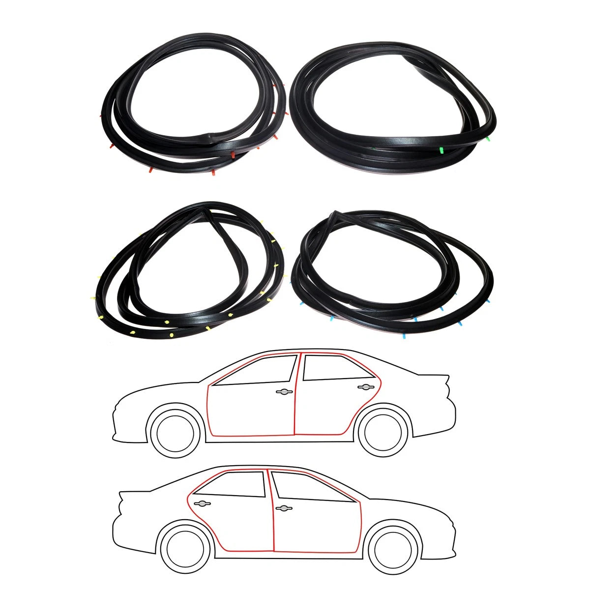 Weatherstrip Set for Toyota Corona (RT100–RT119)